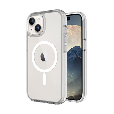 iPhone 15 Drop Protection Case Cover - Shockproof, Strong Build, MagSafe Compatible With Screen & Camera Protection- Transparent